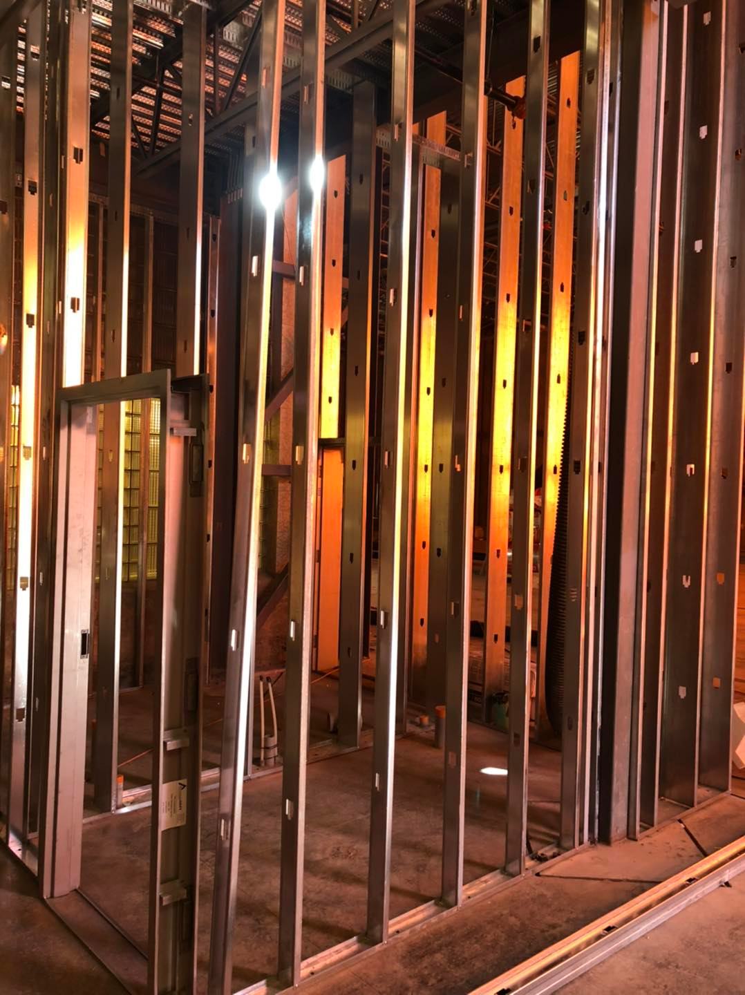 Steel Studs close up